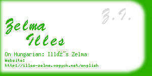 zelma illes business card